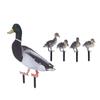 Duck Garden Stakes Realistic Duck Family Statue Decorative Acrylic Duck Family Yard Stakes Sign for Outdoor Garden