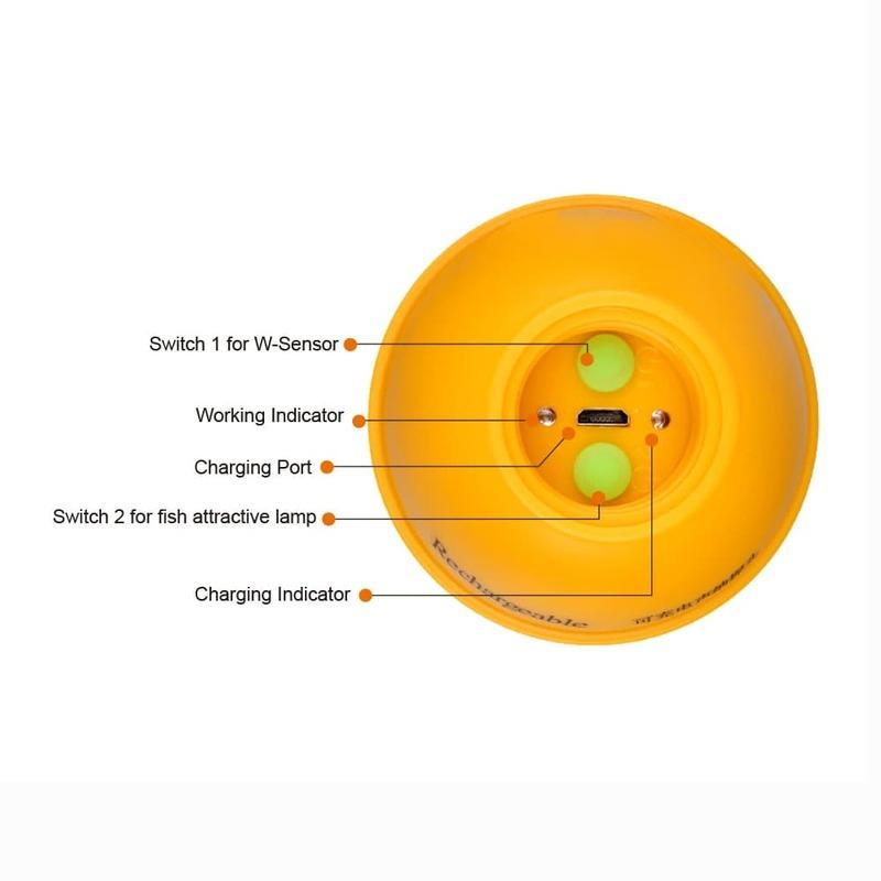 2025 New Portable Professional Sounder Wireless Cell Phone Sonar Fish Finder Fishing Probe Detector Fishfinder with Dot Matrix