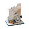 Mediterranean style creative pen holder storage box, ocean style home wood office desktop decoration gift