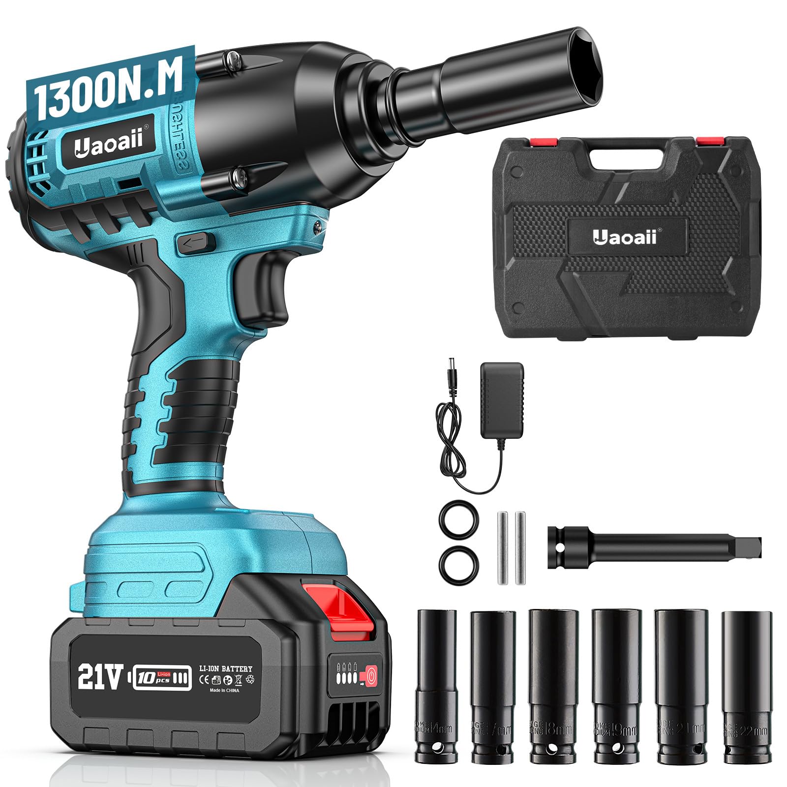 

Улучшенный Uaoaii Электрический Ударный Мощный Бесщеточный Крутящий Момент Перезаряжаемый Аккумуляторный Электрический 6 Бесступенчатый Светодиодный Шина Автомобильный Гайка Болт Шина с а