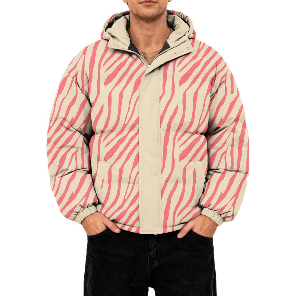 Herrars Oversized Casual Dunjacka Med Lång Ärm Och Huva