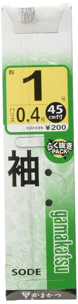 Gamakatsu Threaded Sleeve Hook, Brown, Size 1 - 0.4mm Line Fishing Hook