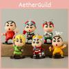 Adorable Crayon Shin Chan Figure Collection Featuring Six Unique Character Designs