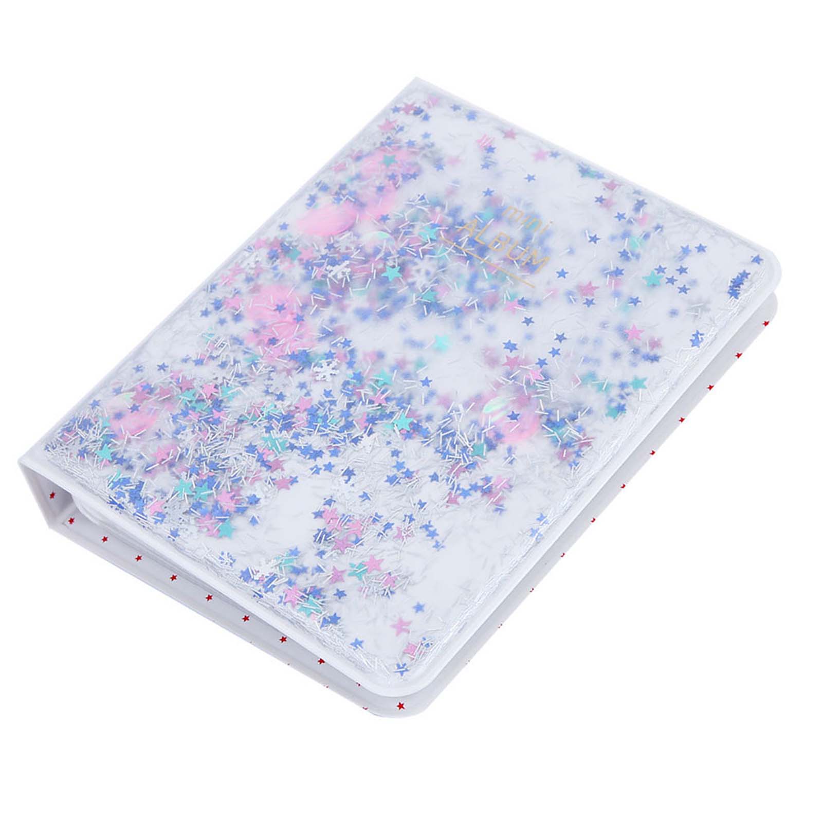 

Quicksand Beads 64 Pockets 3 Inch Mini Photo Book Album For Instax Camera Photos(blue) синий