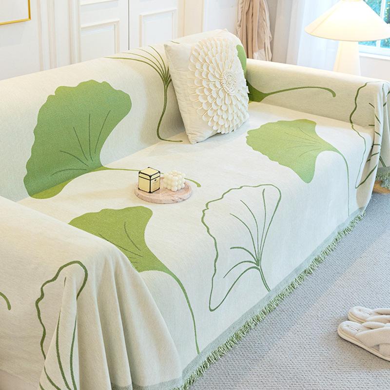 Half Plush Sofa Towel Autumn and Winter Modern Simple Light Luxury High-end Sense Cover All-inclusive Cover Cloth Blanket Seat Cushion