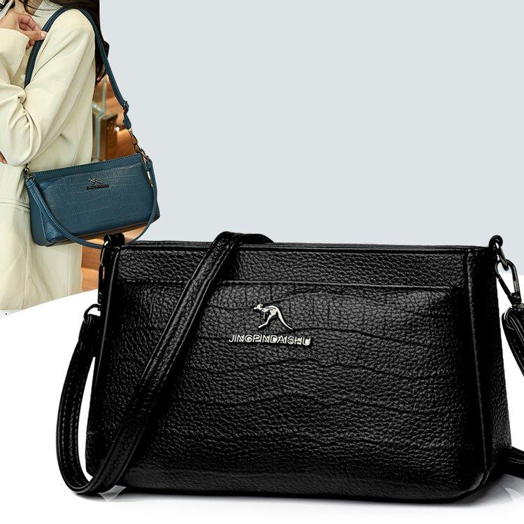 Geantă pătrată mică cu model crocodil, vară 2024, geantă de mesager casual, la modă nouă, geantă simplă de umăr pentru femei, geantă de comerț exterior pentru femei