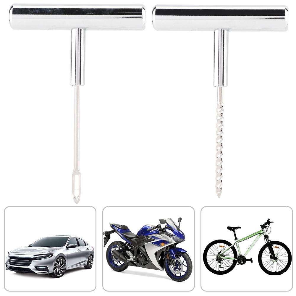 2Pcs Tire Repair Kit Tyre Repairing Tool Set for Motorcycles Cars