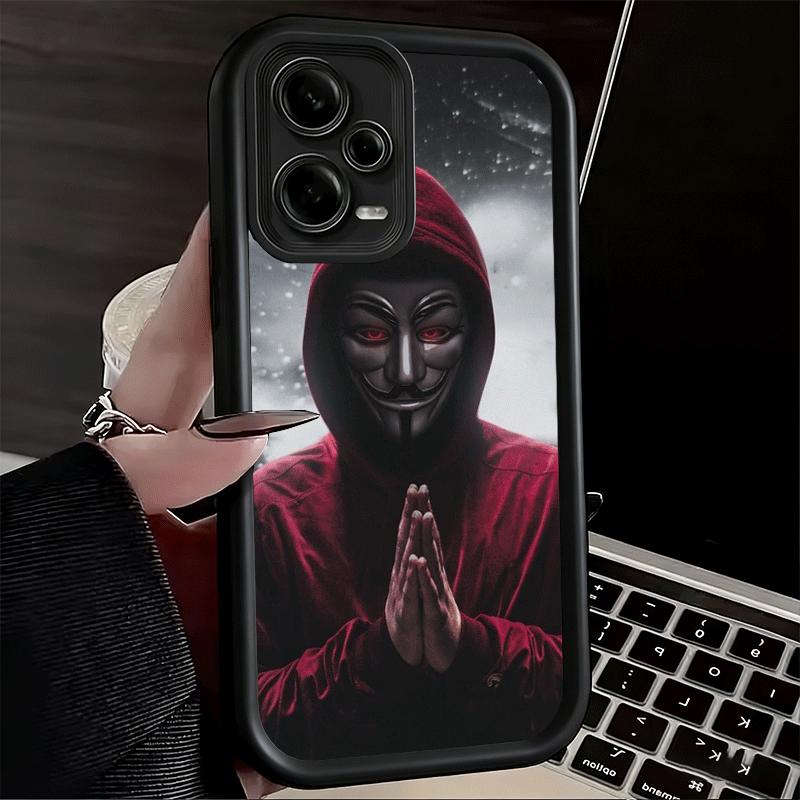 Phone Case for Xiaomi Redmi Note 15 14 13 Pro Plus Anonymous V Mask Shell 12S 11 11S 11T 5G 14S Soft Silicone Funda