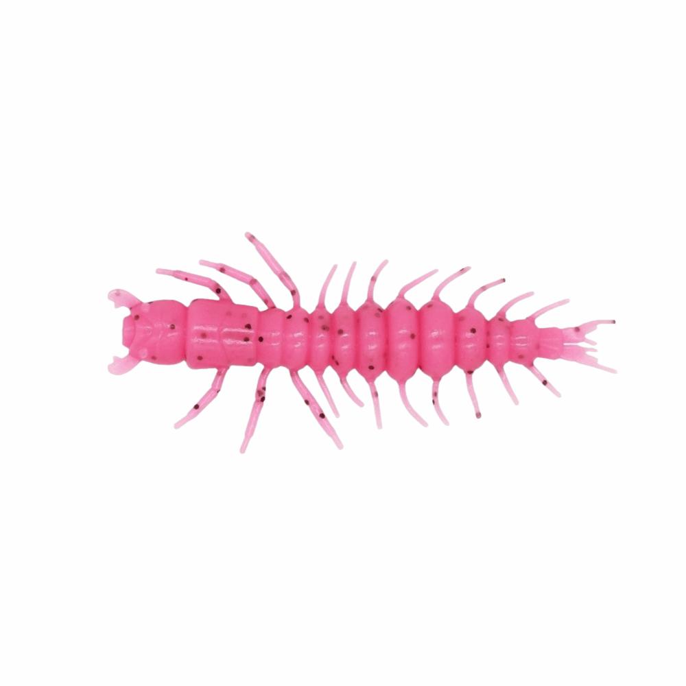 48PCS 2.95inch Fishing Worm Lures Soft Bass Baits Hellgrammite Fishing Lures  Bass Fishing