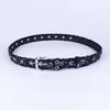 Pin Buckle Denim Waist Belt All-Match Star Cutout Belt Trendy Canvas Jeans Belt  For Women