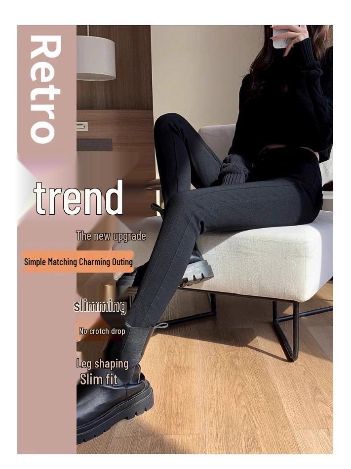 Women's Fleece-Lined Yoga Pants: Autumn/Winter 2025, Thickening, Slimming, Stretchy, Tapered Fit