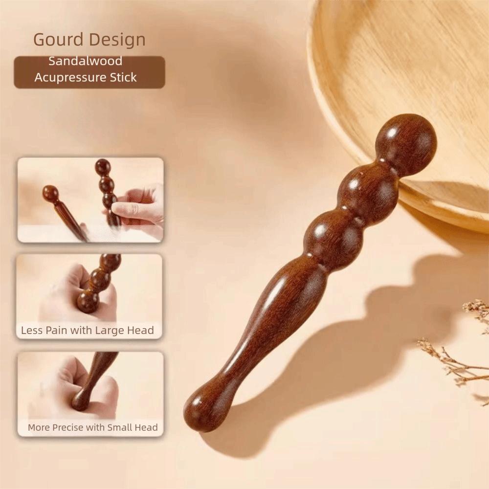 Ergonomic Sandalwood Massage Stick Durable Foot Massage Stick Acupuncture Stick  Acupressure