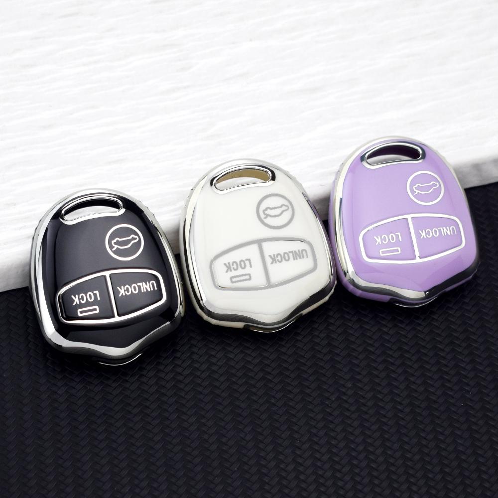 2/3 Buttons Car Key Case Cover for Mitsubishi ASX Mirage Montero Shogun L200 Colt Outlander Pajero Lancer EX Key Fob Accessory