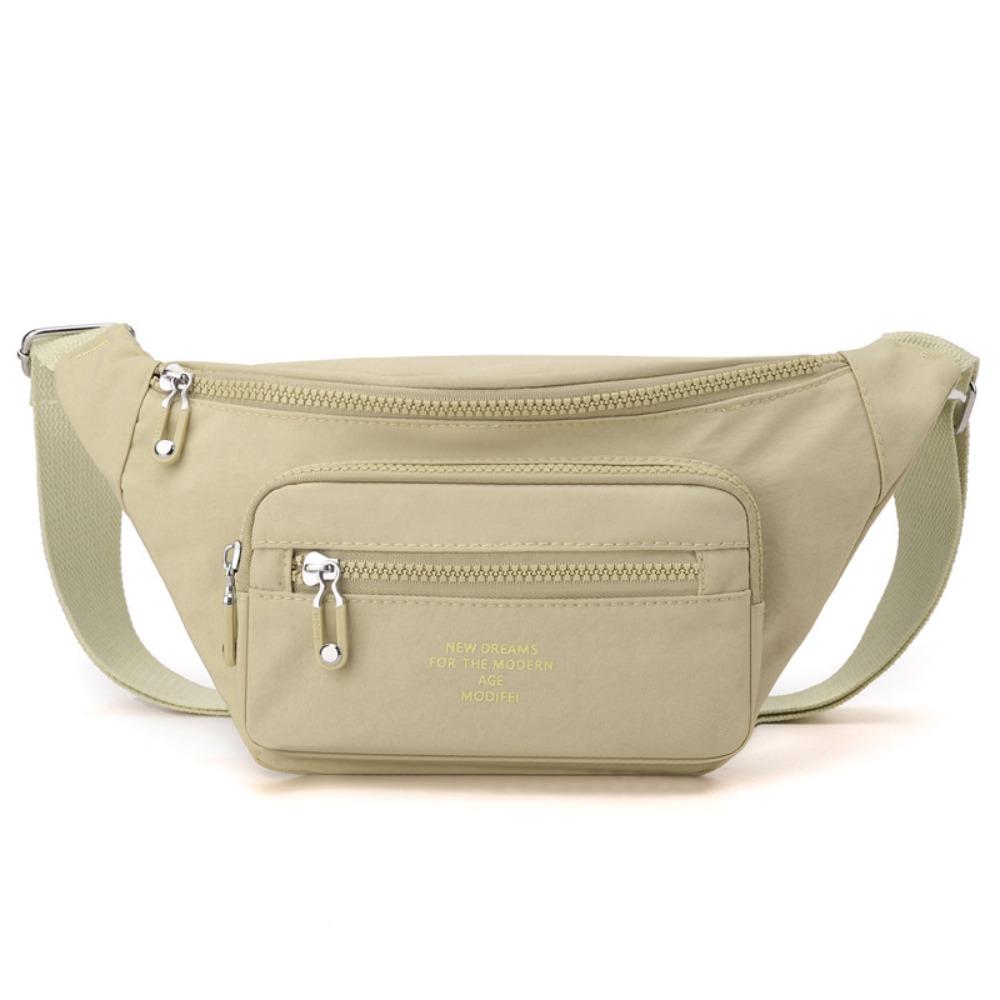 Portable Nylon Crossbody Bag Solid Color Middle Aged Tote Bag Fashion Mobile Phone Bag  Mom