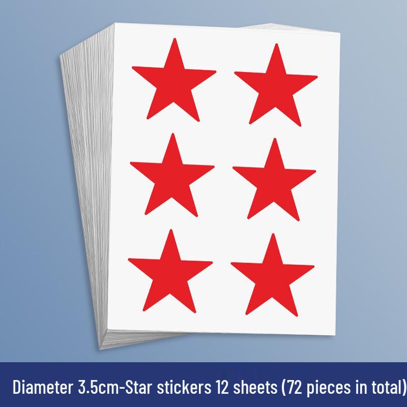 Yellow Star Reward Stickers for Kids - Smiley Face for Self-Discipline & Praise In Elementary School