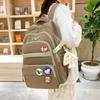 Girls Block Color Schoolbag Female Junior High School Students Backpack Grade Three To Five and Six Backpack