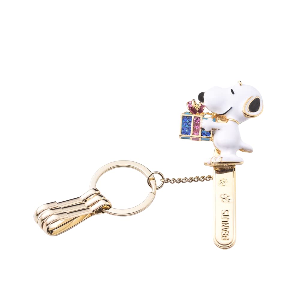 

PEANUTS Сумка Клипса для ключей Подарок Держатель для ключей Подвеска для сумки Товары Снупи Популярные [Три карата] золотой