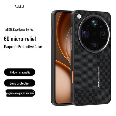 Kompatibel mit Oppo Find X9 Ultra/X9 Pro: Magnetische weiche Full-Wrap Anti-Drop Schutzhülle für das Handy