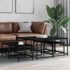 Vidaxl Coffee Tables, Nesting, 5 Pcs, Black