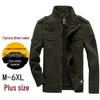 Men's Spring/Autumn Cotton Plus Size Casual Workwear Jacket, Long Sleeve European-American Style.
