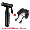 304 Steel Bathroom Toilet Sprayer Set with Faucet Nozzle