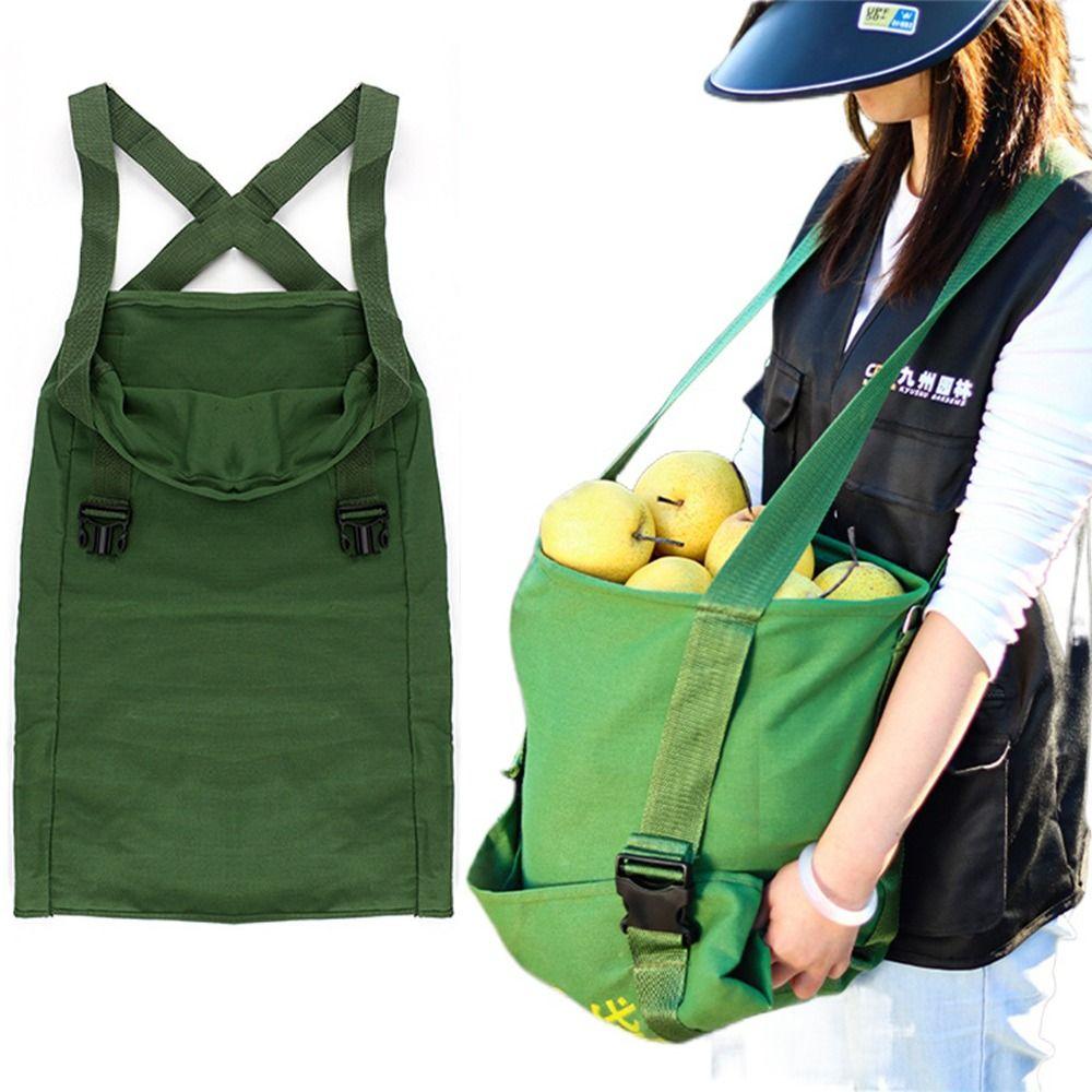 

Adjustable Large Harvesting Pouch Portable Foldable Foraging Apron Garden Gathering Bag Garden
