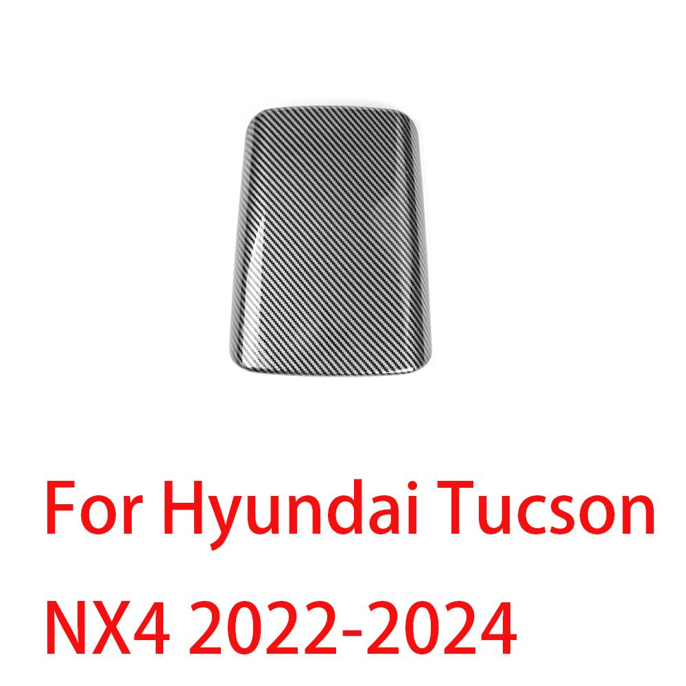 For Hyundai Tucson NX4 -2026 Carbon Fiber Armrest Box Cover Trim Interior Accessories Carbon Fiber A