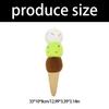 Creative Ice Cream Plush Massage Hammer Soft Stress Relief Toy For Home Office Relaxation
