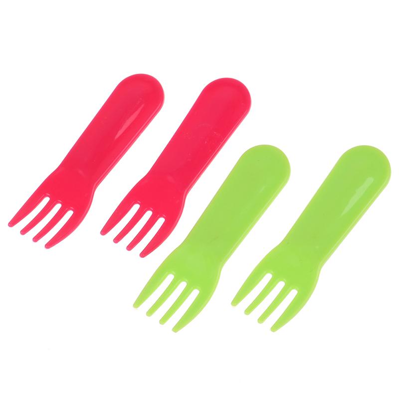 10Pcs Plastic Fruit Fork Mini Cartoon Children Fruit Fork Snack Cake Dessert Food Pick Toothpick Bento Lunches Party Decor