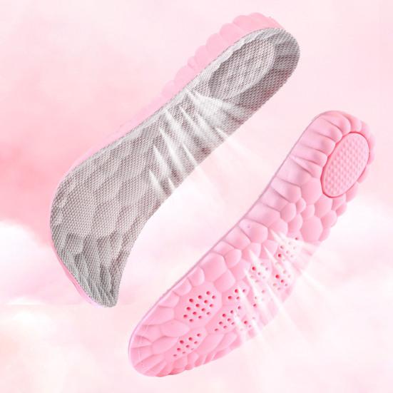 1 Pair 4D Cloud Height Increase Insoles for Men Women Heel Lift Cushion Inserts Soft Memory Foam Height Booster Insoles