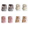 Women Winter Plush Gloves Thickened Warm Fuzzy Rabbit Mittens Girls Convertible Winter Fingerless Mittens