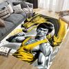 Bruce Lee Home Sofa Decoration for Living Room & Bedroom, Non‑Slip Play Flannel Floor Mat for Game Room