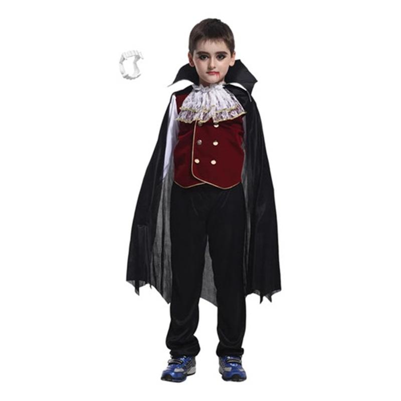 Vampire Costume For Boys And Girls, Gothic, Classic, Cospl 4-6 years чёрный