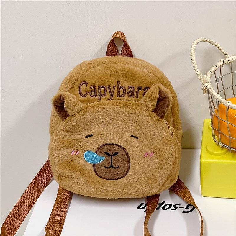 Autumn and winter new toys plush bag cartoon children's backpack student backpack