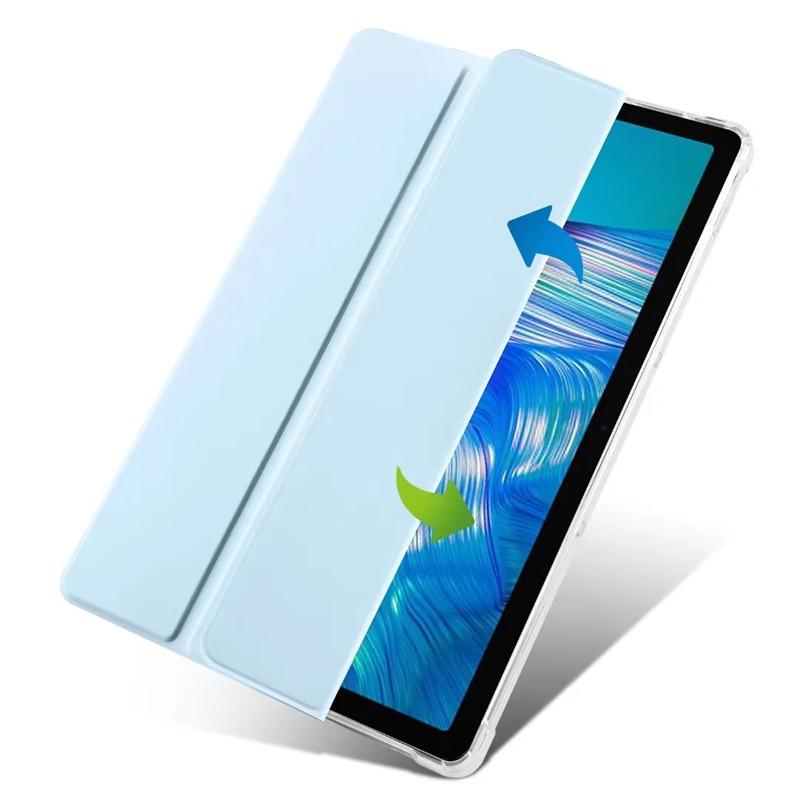 Dreifach gefaltete Tablet-Hülle aus Leder mit weicher Rückseite und Ständer für Xiaomi Redmi Pad Pro 12.1 Poco Pad, Hülle für Redmi Pad Pro, Hülle mit Stifthalter