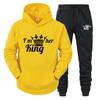 Men's And Women's Long Sleeves Sportswear Hoodie Printed Couple Plus Size Pullover Ladies  High Quality Two Piece + Sweatpants
