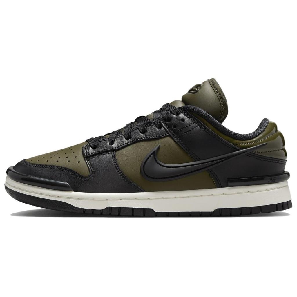 Nike Dunk Low Twist Army Khaki Black Women' s Sneakers Skate Shoes HJ7335-133
