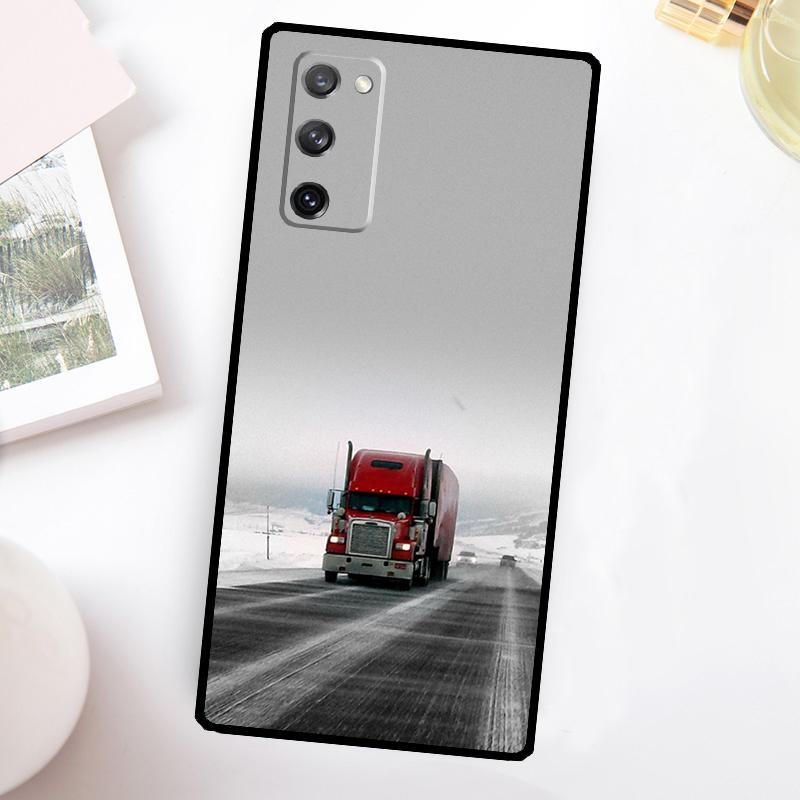 

Cool Heavy Truck Car Phone Case For Samsung Galaxy S23 S24 Ultra S22 S20 S21 FE Note 20 10 S8 S9 S10 Plus Cover Galaxy S24 Plus