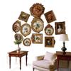 European Retro Carved Photo Frame: French Light Luxury Resin Decor for Wall or Tabletop in Living Room or Bedroom.