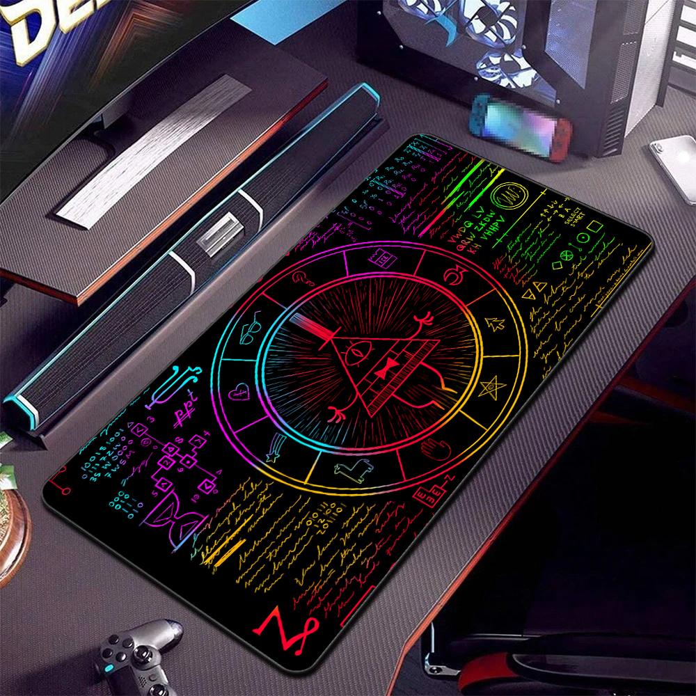 XXL Padding Desk Protector Long Mousepad Bill Cipher Anime Mouse Pad Gravity Fall Mouse Pads Company Table Pads Carpet Desk Mat