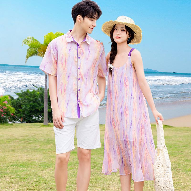 Stylish Summer Beachwear: Mother-Son & Mother-Daughter Dress