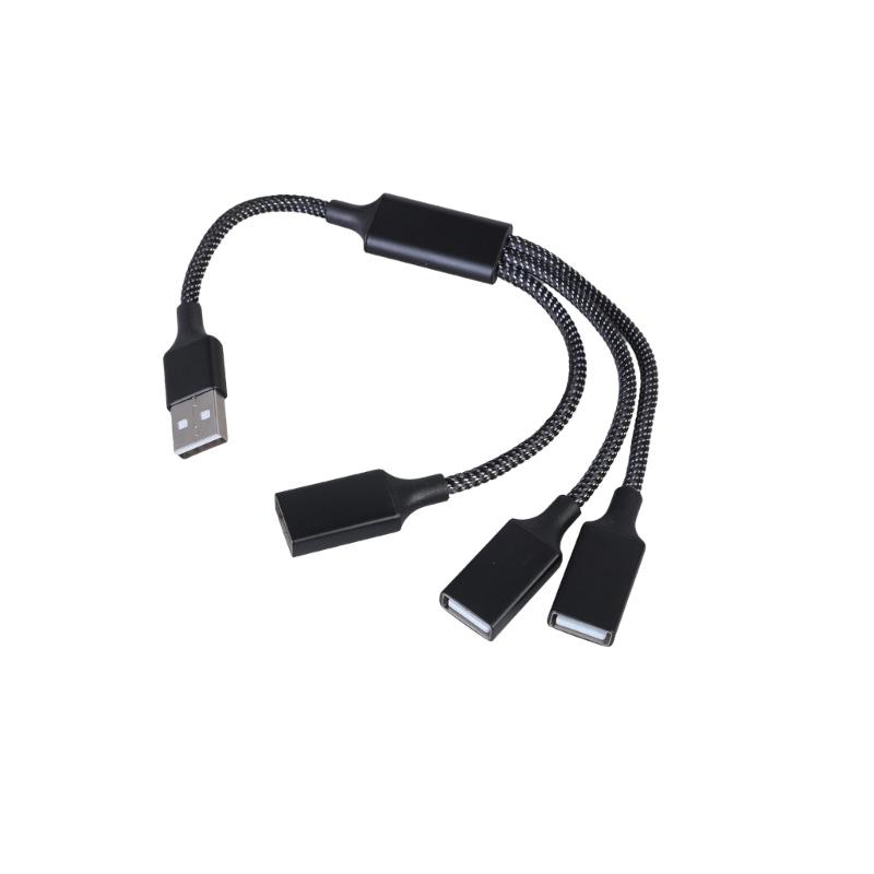 Multiports USB2.0 Splitter Cable USB Male To 3 USB Female Cable For Efficient Charging And Data Transfer On Laptops