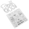 Transparent Stamp  Clear Reusable Skin‑Friendly Clear Stamp for Card Making Decoration Scrapbooki