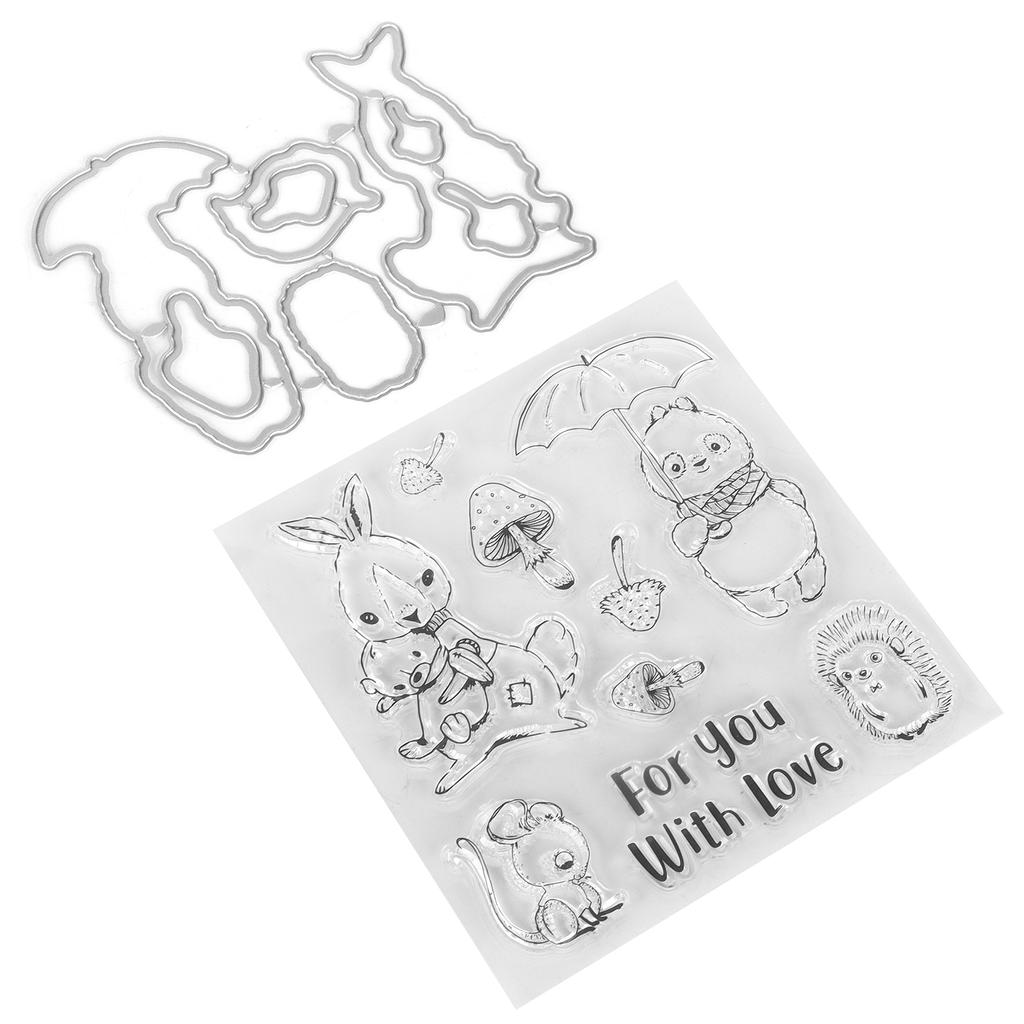 Transparent Stamp  Clear Reusable Skin‑Friendly Clear Stamp for Card Making Decoration Scrapbooki