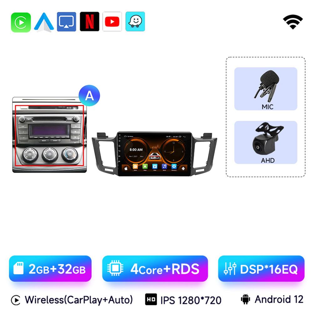 JIUYIN 10.1" Android 13 Car Auto Radio For Toyota RAV4 RAV 4 2013 - 2017 Multimedia Player 4G Carplay GPS Stereo Head Unit