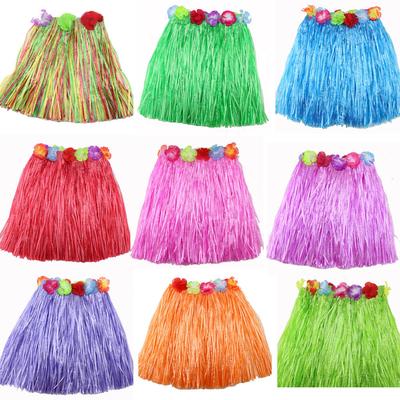 Hawaiian Grass Skirt Hula Skirt Lei Costume Luau Party Dance Beach Dress Up