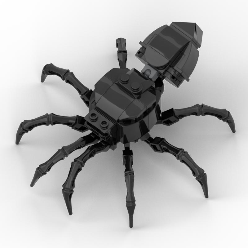 NEW Magical Creepy Spider Araneid Scorpion MOC Building Blocks Model DlY Educational Constuction Toys Children Christmas Gifts