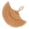Decorazione da parete in rattan con ventaglio, stile nord europeo, decorazione da parete in rattan intrecciato e appeso per soggiorno