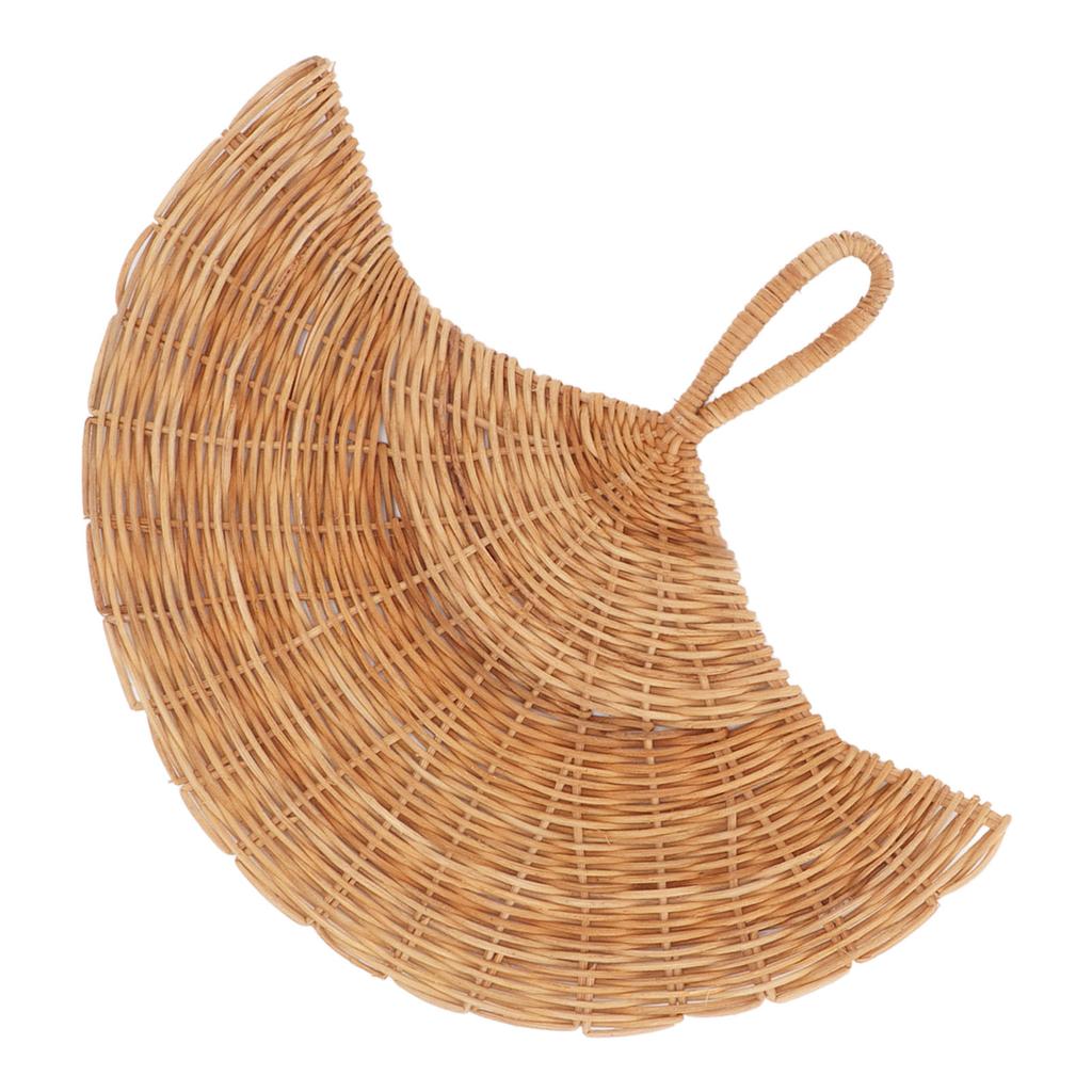 Decorazione da parete in rattan con ventaglio, stile nord europeo, decorazione da parete in rattan intrecciato e appeso per soggiorno