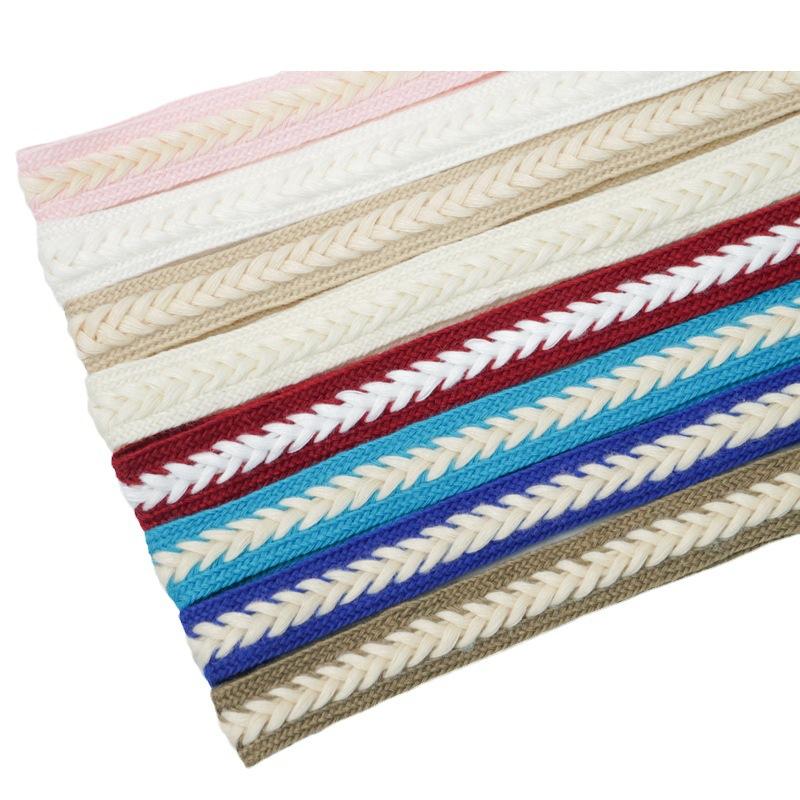 100cm Weizenstich Schnürsenkel für Freizeit-Sneaker Weiße Sportschuhe Mehrfarbig Geflochtene Flache Schnürsenkel Großhandel Pro Paar